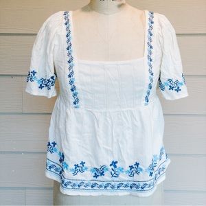 Embroidered Blouse - Old Navy